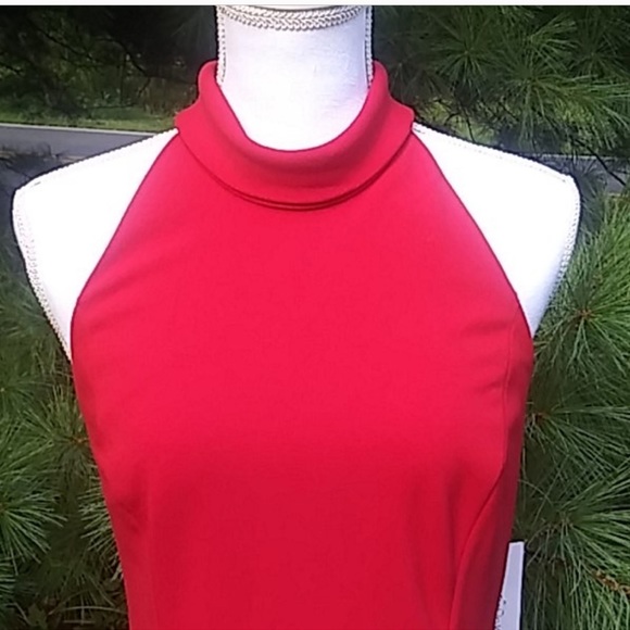 Sale!!! Calvin Klein Red Midi Dress - Picture 5 of 11